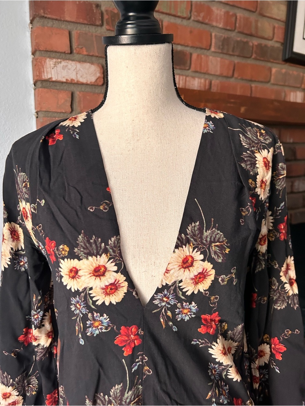 Anthropologie The Odells Daisy Floral Midi Dress Sz S - Picture 3 of 8